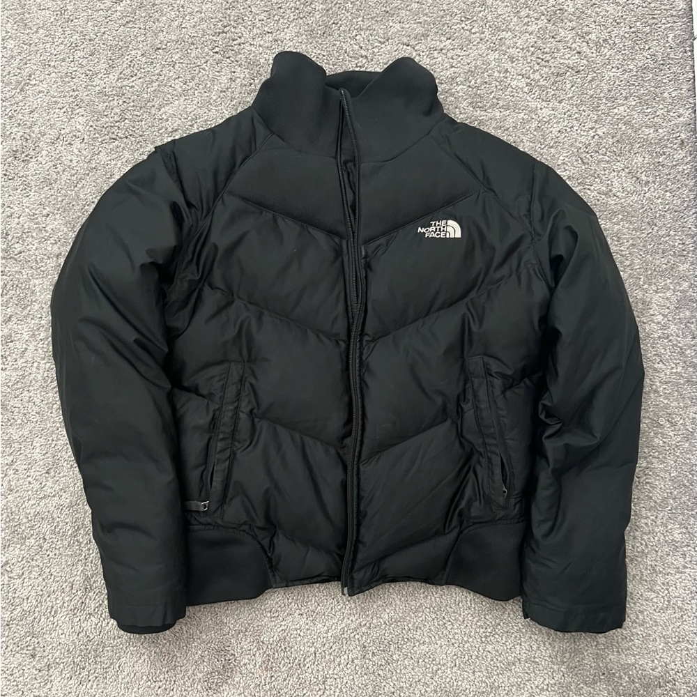 Girls Black North Face Puffer Jacket